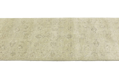 2'6X14 Handmade Wool Oriental Runner Rug Muted Floral Design Hallway Carpet