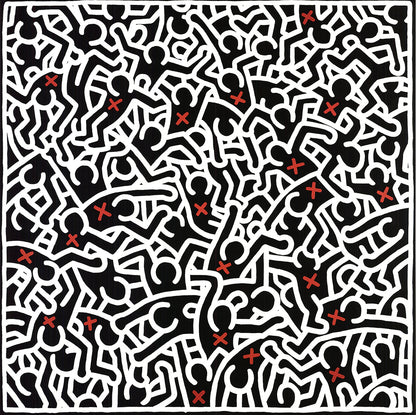 Keith Haring Untitled (April ) " Poster Pop Art