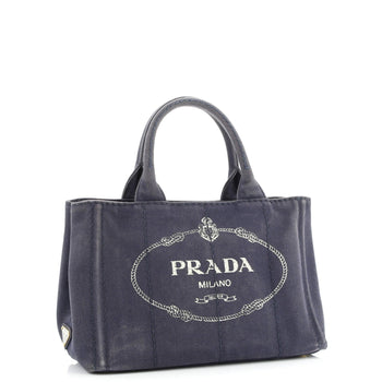 Prada Canapa Tote Denim Mini
