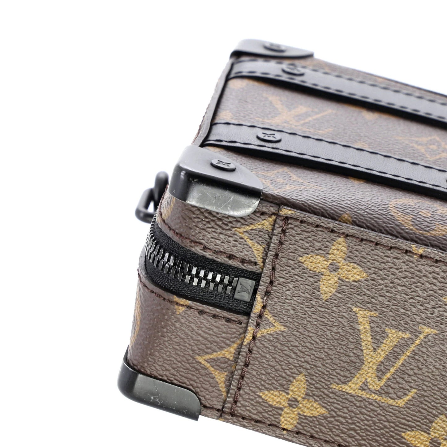 Louis Vuitton Handle Soft Trunk Bag Macassar Monogram Canvas