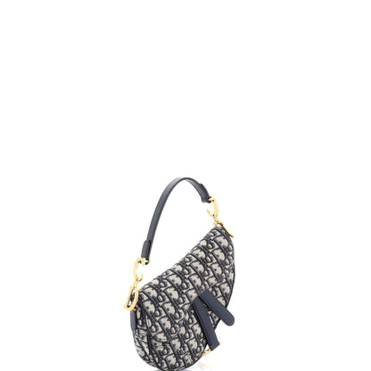 Christian Dior Saddle Handbag Oblique Canvas Mini