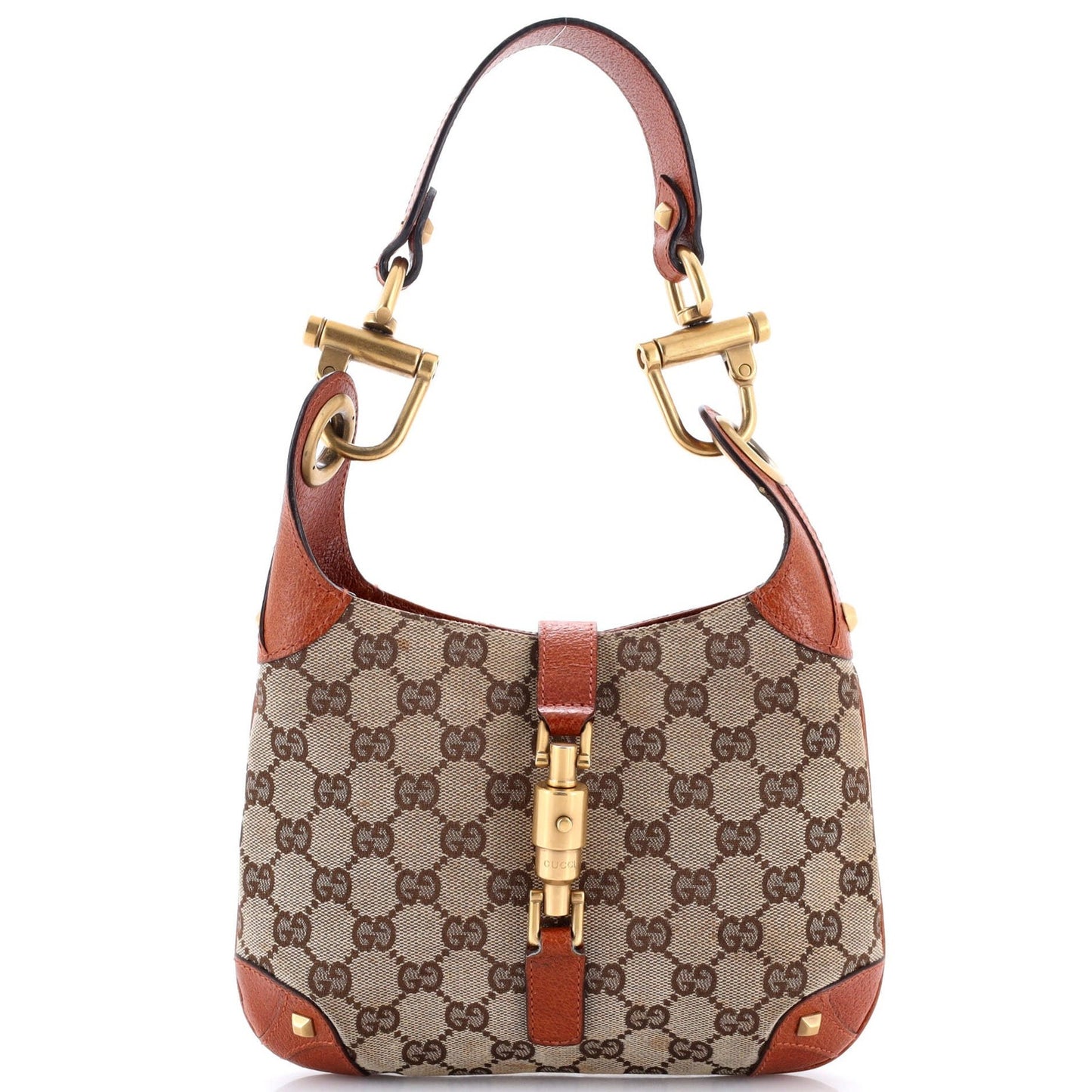 Gucci Piston Lock Jackie Hobo Gg Canvas Mini
