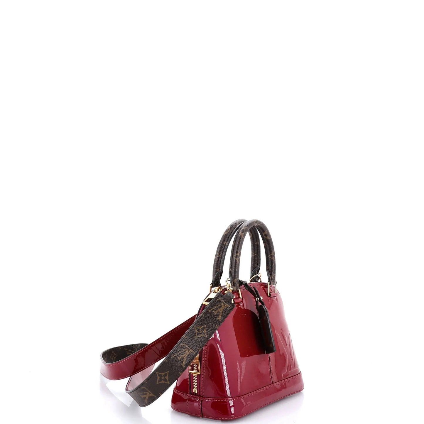 Louis Vuitton Alma Handbag Vernis With Monogram Canvas Bb