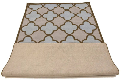 Multicolored Trellis Design 5X8 Hand-Tufted