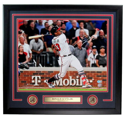 Ronald Acuna Jr. Signed/Autographed 16X20 Photo Braves Framed Beckett 200799