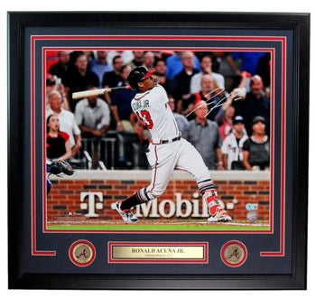 Ronald Acuna Jr. Signed/Autographed 16X20 Photo Braves Framed Beckett 200799