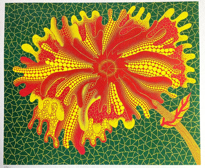 Yayoi Kusama Lithograph Mori Museum Coa Hand