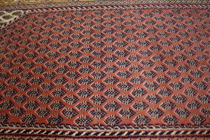 Handmade Indo-Botemir Oriental Rug Paisley Floral