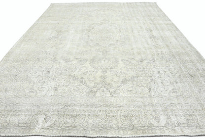 Distressed Vintage Oriental Rug Floral Dining