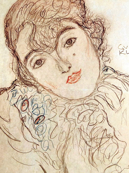 Gustav Klimt Lithograph Coa Numbered Pencil