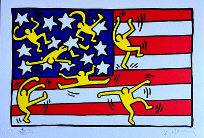 Keith Haring Lithograph Coa Signed Numbered By