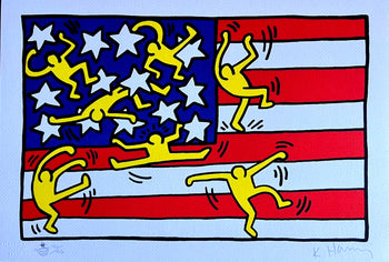Keith Haring Lithograph Coa Signed Numbered By