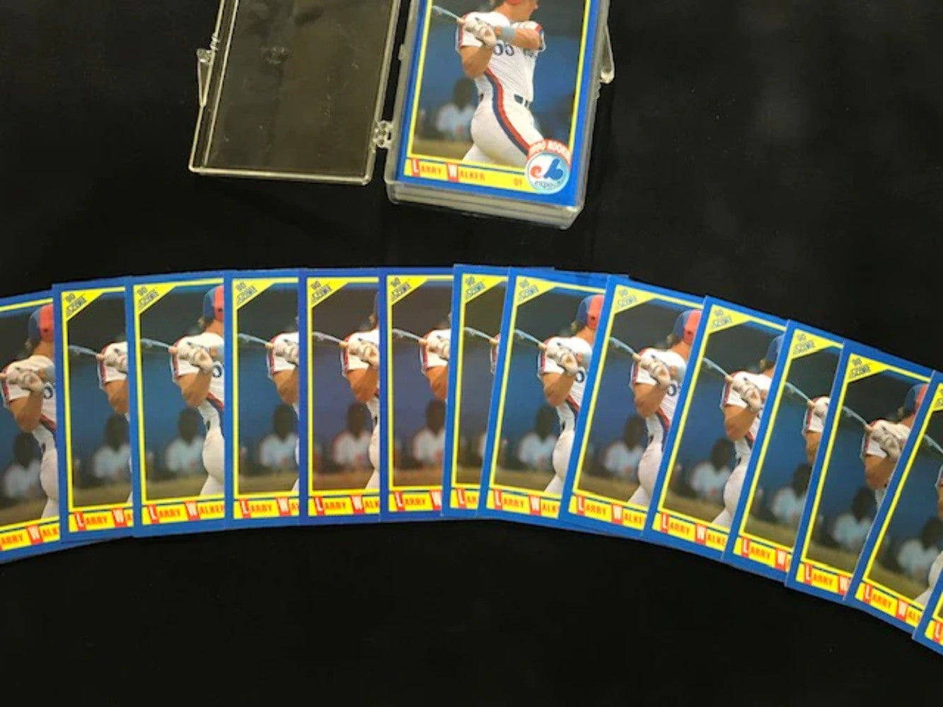 Larry Walker Unsigned 1990 Score Investment Lot