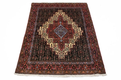 Vintage Handmade Oriental Area Rug Geometric