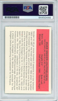 Duke Snider Autographed Baseball'S All-Time Greats Card (Psa)