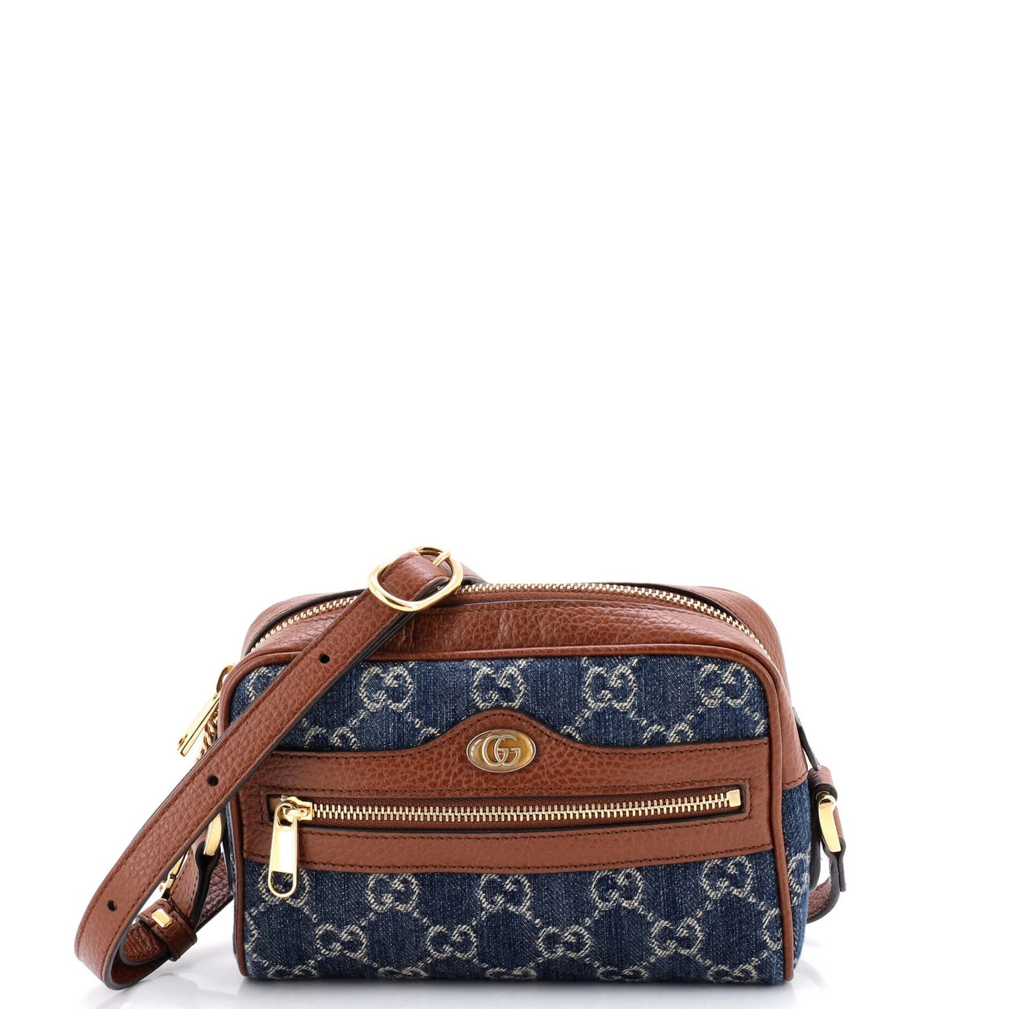 Gucci Ophidia Shoulder Bag Gg Denim Mini