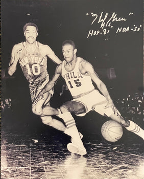 Hal Greer Autographed 16X20 Basketball Photo