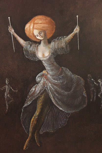 Leonor Fini 1982 Ed50 Original Lithograph "Woman" Signed Framed Eroticism Art