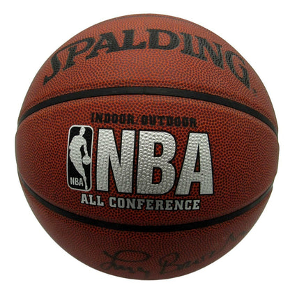 Larry Brown Hof Signed Kansas/Spurs/76Ers Spalding Basketball Beckett 151727