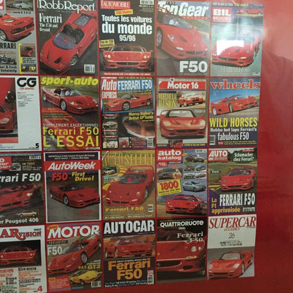 Rare Ferrari F50 Oversized Poster Custom-Made Framed Not For Sale Motor Magazine