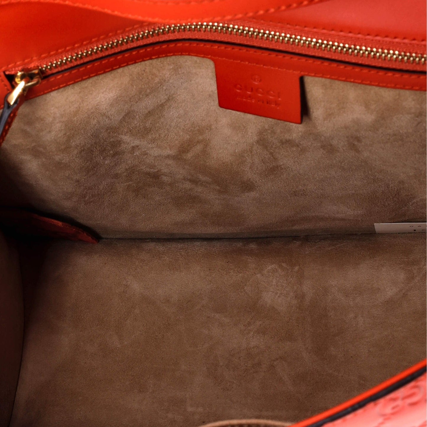 Gucci Sylvie Top Handle Bag Guccissima Leather With Applique Medium