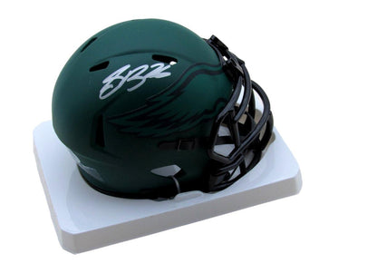 Saquon Barkley Signed/Auto Philadelphia Eagles Rave Mini Helmet Psa/Dna 195209