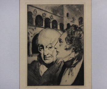 Clement Serveau Signed Drypoint 