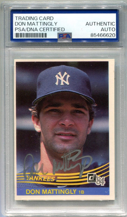 Don Mattingly 1984 Donruss #248 Autographed