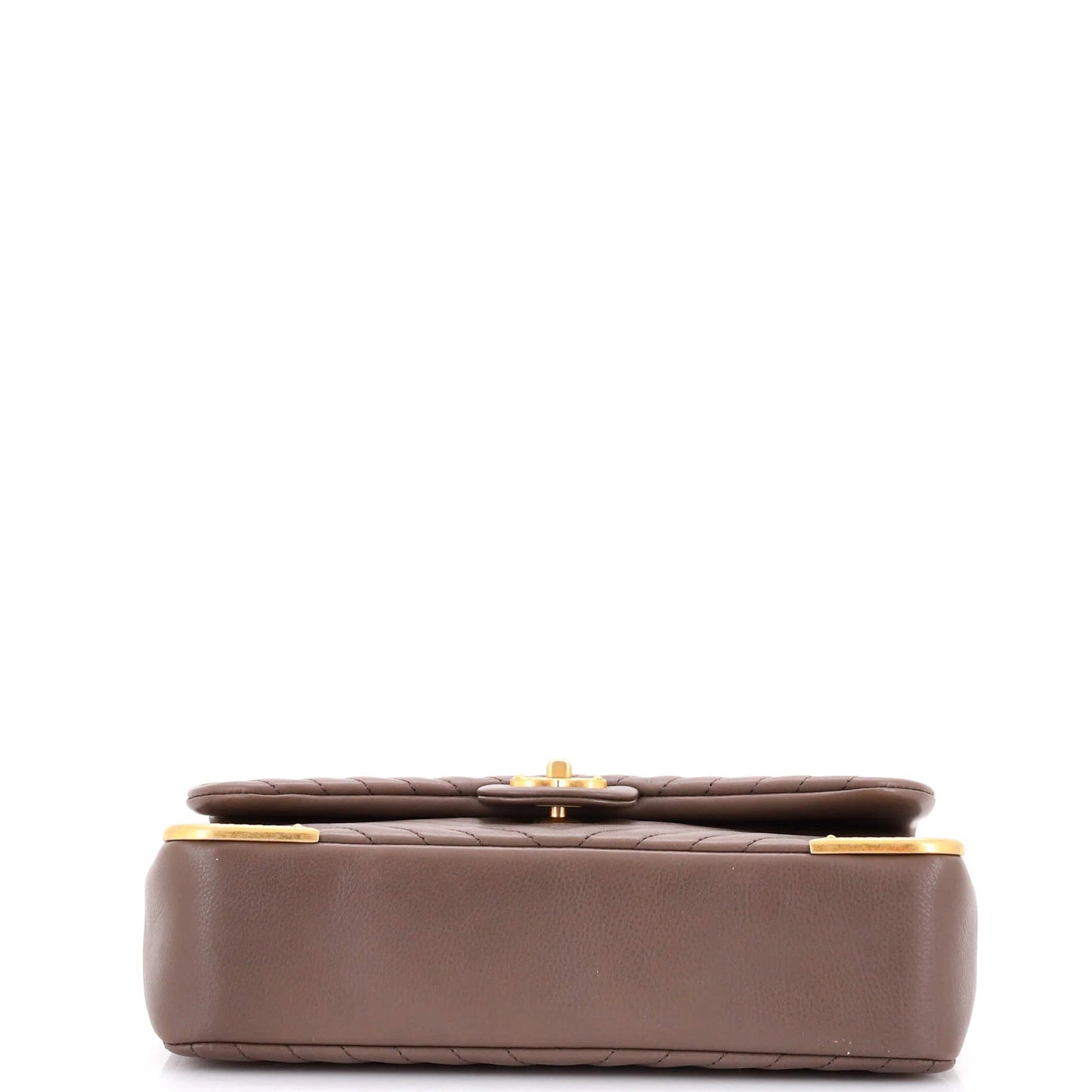 Chanel Rock The Corner Flap Bag Chevron Leather Medium