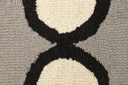 Multicolored Trellis Design Wool 5X8 Hand-Tufted
