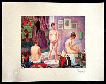 Georges Seurat, Lithograph Coa 175 Ex. Signed Op Numbered In Pencil Crayon
