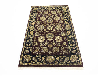 Handmade Agra Jaipur Rug Floral Thick Pile