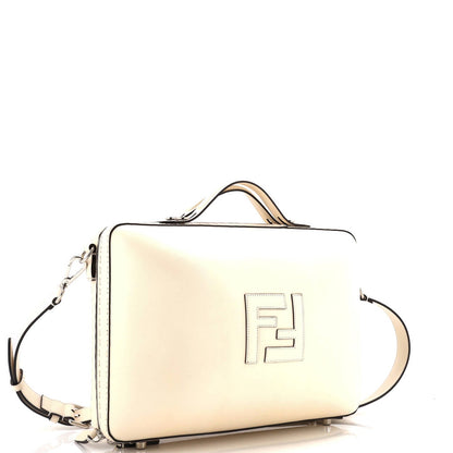 Fendi Ff Logo Suitcase Crossbody Bag Leather Medium