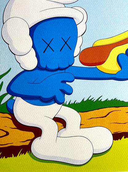 Kaws Lithograph Coa Numbered Limited Certified Mori Museum