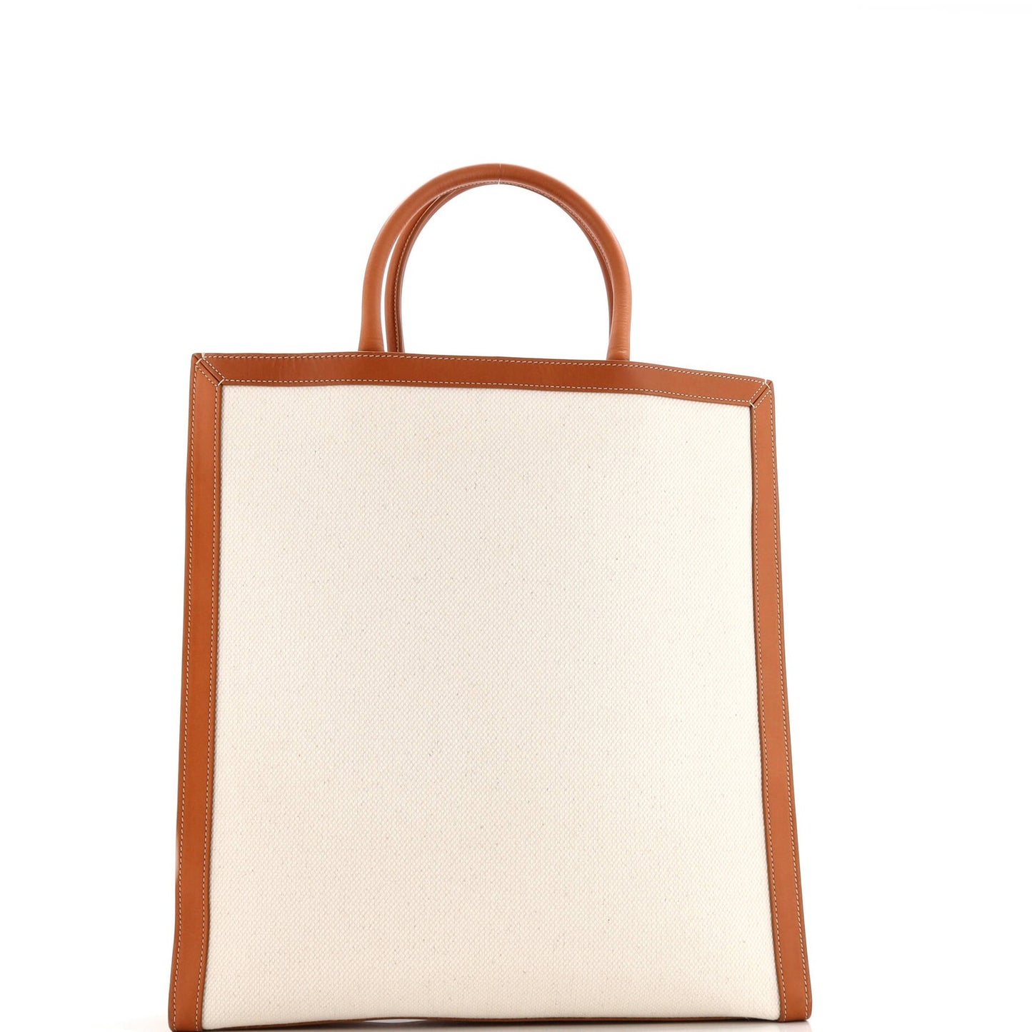Celine Vertical Cabas Tote Canvas With Leather Large