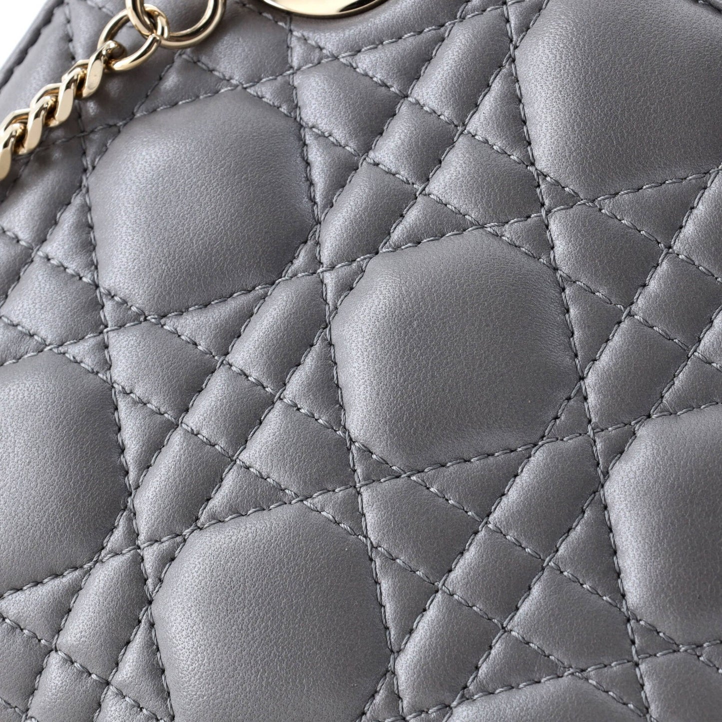 Christian Dior Lady Dior Chain Bag Cannage Quilt Lambskin Mini