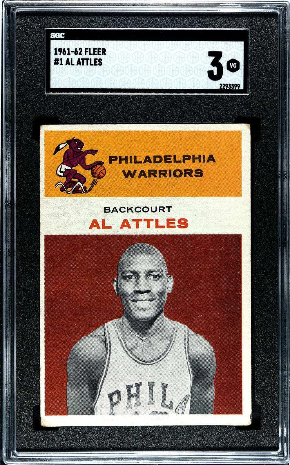 Al Attles 1961 Fleer #1 Sgc 3