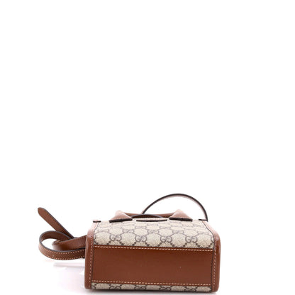 Gucci Interlocking G Patch Tote Gg Coated Canvas Mini