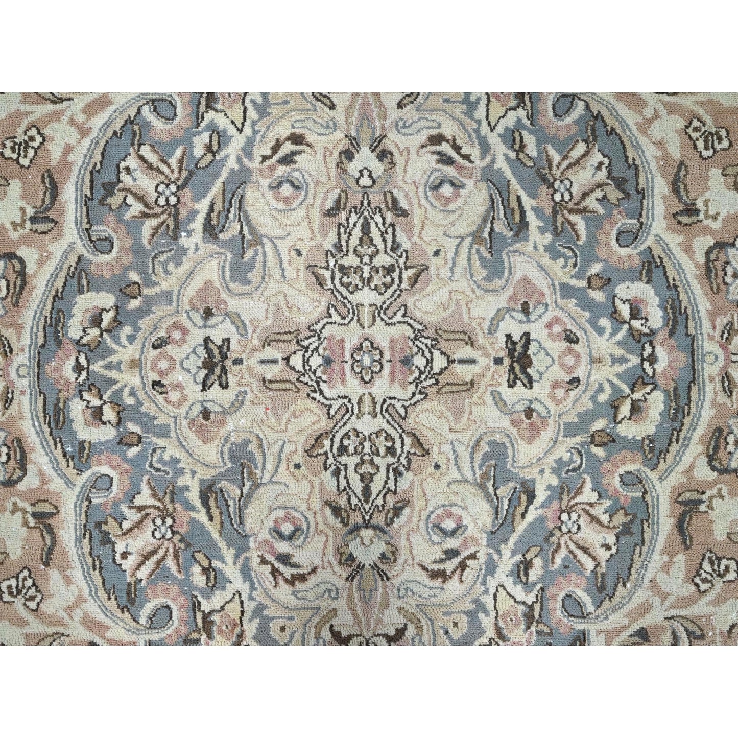 11'1"X17'2" Peach Zoroastrian Hand Knotted 100% Wool Oversized Rug