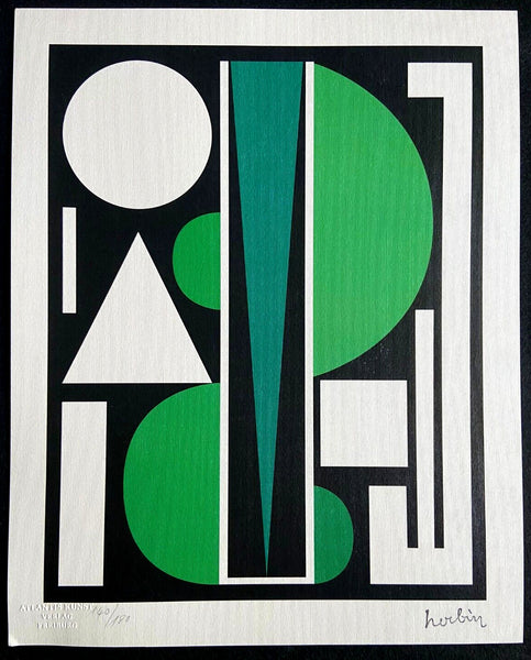 Auguste Herbin Lithograph Coa Numbered Stamped Certified 180 Ex