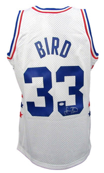 Larry Bird Autographed White Nba All-Star