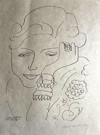 Henri Matisse Lithograph 1960 Coa Hand Signed Hand Numbered