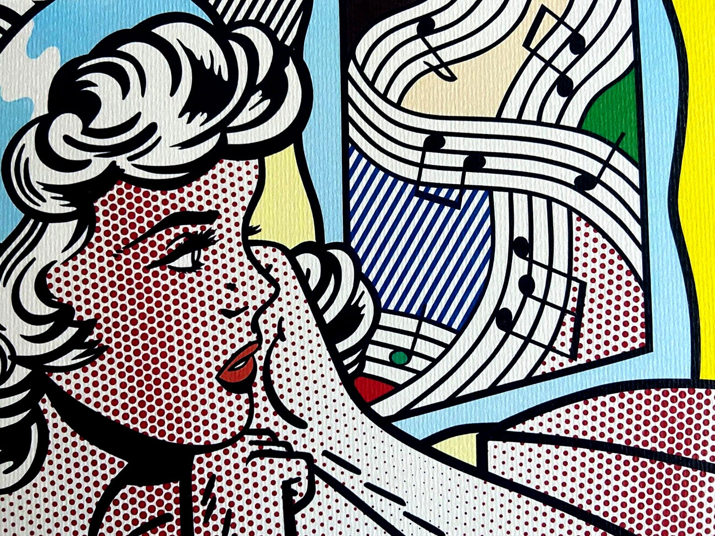 Roy Lichtenstein Lithograph Coa Signed Numbered Limited