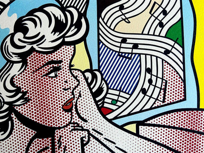 Roy Lichtenstein Lithograph Coa Signed Numbered Limited