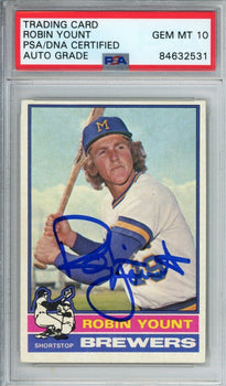 1976 Topps Robin Yount Hof #316 Card Signed