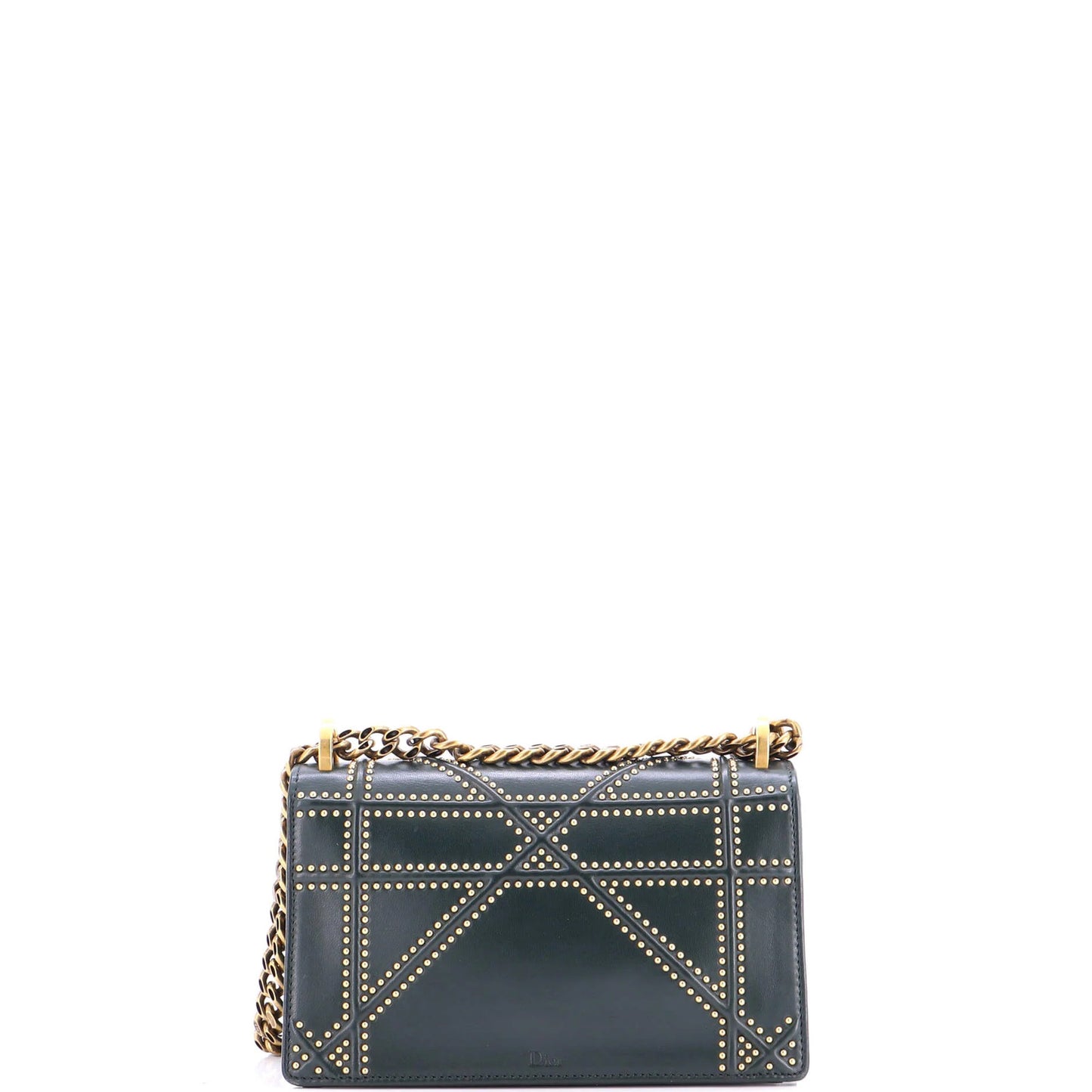 Christian Dior Diorama Flap Bag Studded Leather Small