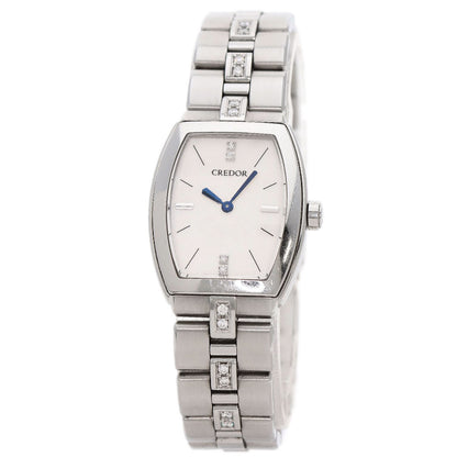 Seiko Credor Signo Diamond Watches Gswe961 Stainless Steel/Stainless Steel L...