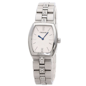 Seiko Credor Signo Diamond Watches Gswe961 Stainless Steel/Stainless Steel L...