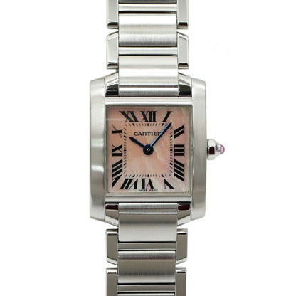 Cartier Tank Franaise Sm W51028Q3 Pink Ladies Used Watch #121913