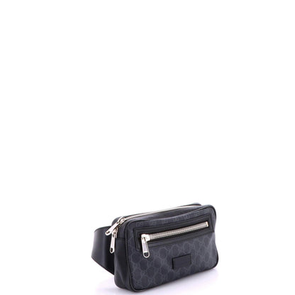 Gucci Soft Zip Belt Bag Gg Coated Canvas Small